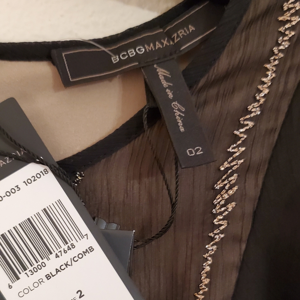 BCBG MAXAZRIA Embroidered Maxi Dress 2 NWT - Picture 4 of 6